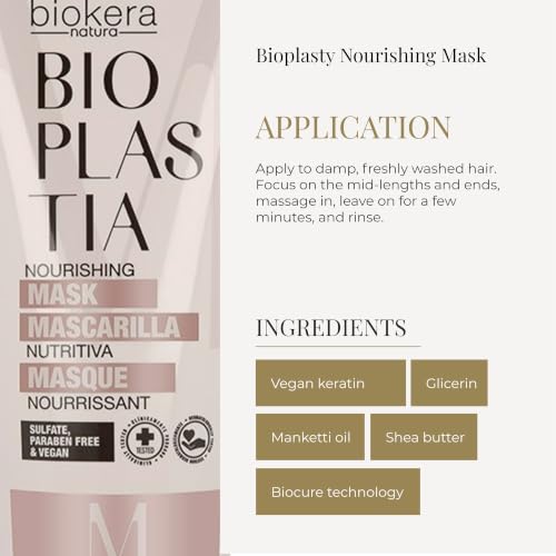 Nourishing Hair Mask with Vegan Keratin & Manketti Oil - 200ml