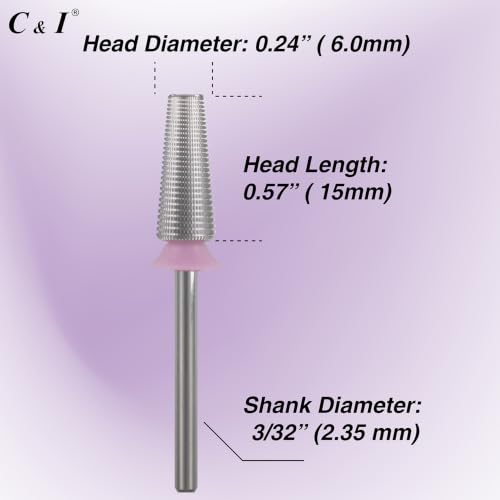 C & I 5-in-1 Nail Drill Bit for Acrylic & Gel Removal, Precision Nail Tool