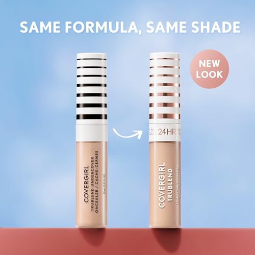 COVERGIRL TruBlend Undercover Concealer, Buildable, Full Coverage, 24-Hour Wear, Matte Finish - L700 Natural Ivory
