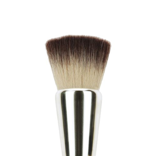 Professional Makeup Brush - Short Wooden Handle for Powder & Liquid Application - 957 Precision Kabuki
