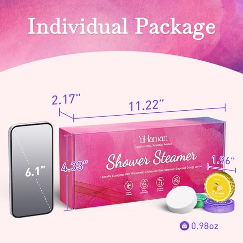 40PCS Aromatherapy Shower Steamers Set - 10 Scents Natural Essential Oils - Relaxing Home Spa Gift - Variation of THIS listing