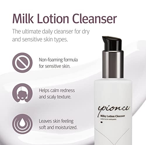 Gentle Milky Facial Cleanser for Dry Sensitive Skin Makeup Remover