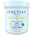 Peruvian White Extra Hold Braid, Loc & Edge Gel - Rosemary, 16 oz