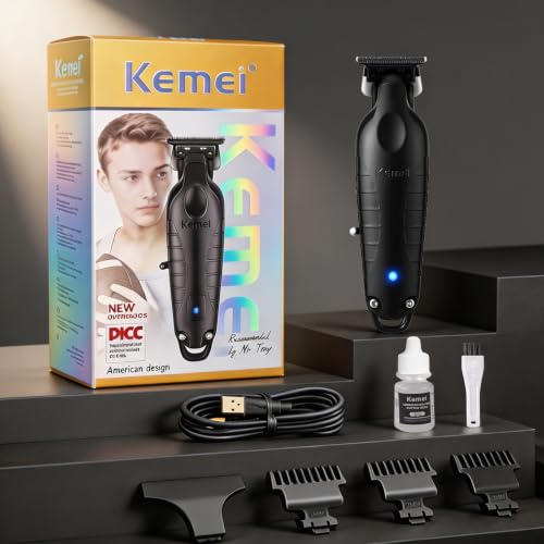 Men's Hair Trimmer Kit Zero Gapped Hair Clippers for Barbers & Grooming
