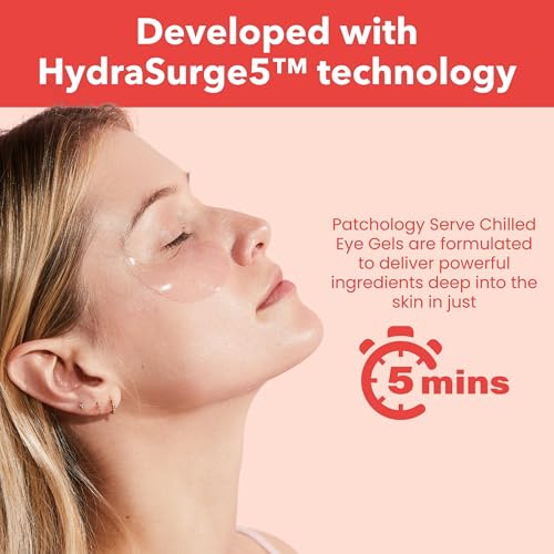Patchology Serve Chilled Ros? Hydrating Under Eye Patches ? Hyaluronic Acid & Antioxidant-Infused Eye Masks to Reduce Dark Circles, Puffiness & Fine Lines - Ideal Skincare Essentials (30 Pairs/Jar)