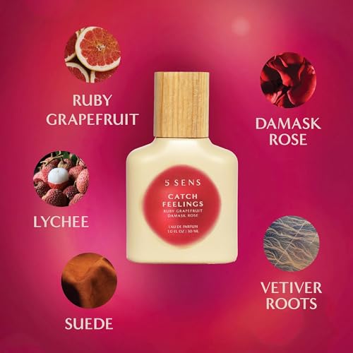 5 SENS Catch Feelings Eau de Parfum 30mL - Warm Floral Fragrance for Romantic Occasions