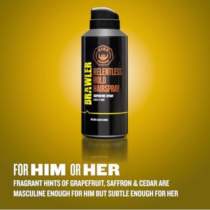 GIBS Grooming Brawler Bantamweight Hairspray, 4.5oz