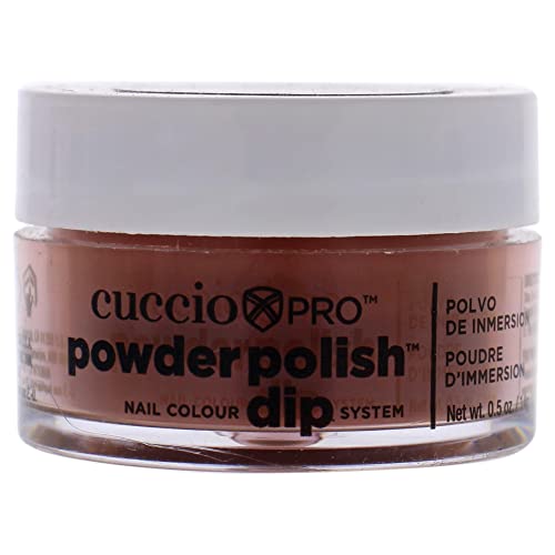 Cuccio Colour Powder Nail Polish - Lacquer For Manicures And Pedicures - Highly Pigmented Powder That Is Finely Milled - Durable Finish With A Flawless Rich Color - Brick Orange - 0.5 Oz