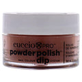 Cuccio Colour Powder Nail Polish - Lacquer For Manicures And Pedicures - Highly Pigmented Powder That Is Finely Milled - Durable Finish With A Flawless Rich Color - Brick Orange - 0.5 Oz