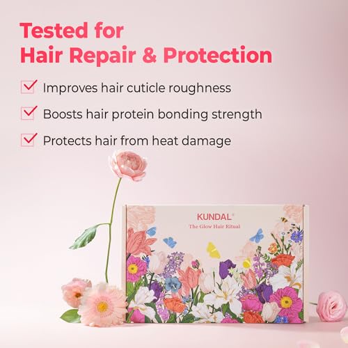 KUNDAL Protein Bonding Special Edition Hair Care Set with Shampoo, Mask & Serum - Violet Muguet, 300ml/200ml/50ml