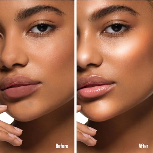 Kiss New York Professional Pearl Liquid Highlighter Beauty Wand, Radiant Glow for Cheek Eye & Lip, Non-Greasy Hydration Lightweight with Sponge-Tip Applicator (Lovely Lily)