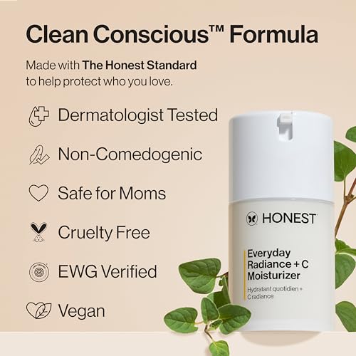Vitamin C Moisturizer with Niacinamide & Hyaluronic Acid - 1.7 fl oz - Radiance Boosting, Vegan, Fragrance-Free