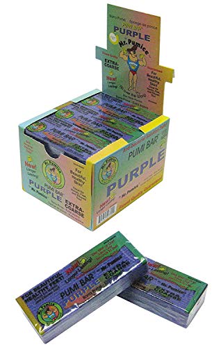 Mr. Pumice Purple Pumi Bar 12-Pack - Extra-Coarse Callus Remover & Pedicure Tool