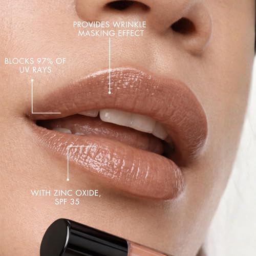 Nude Pink Tinted Lip Gloss - Beach & Summer, Long-Lasting & Hydrating, Variation: Nude Pink