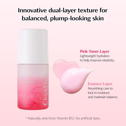 ClearDea Mucin Mineral Vita Bubble Essence Duo with Micro-Bubble Formula & 2-in-1 Toner Serum – Glass Skin, 2.03 Fl Oz (Variation 1)