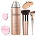 Magic Minerals Airbrush Foundation Spray,Air Brush Makeup Full Coverage Foundation for Mature Skin, Older Women and Teenagers,Long Lasting Lightweight Natural Makeup - 02 Beige