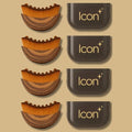 Icon Lymphatic Contour Face Brush 4-Pack - Brown, Gentle Facial Massage & Sculpting