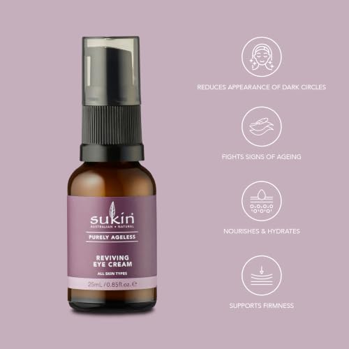 Sukin Reviving Eye Cream - Hydrating Anti-Aging Eye Treatment with Natural Ingredients