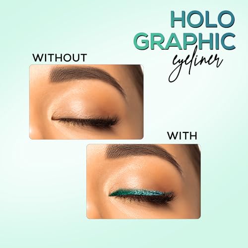 RENEE Holographic Eyeliner, Smudge-Proof & Long-Lasting, Easy Glide & Quick-Drying Formula with Monochrome Effect, Intense Color Pay-Off, Infused with Vitamin E, 06 Mercury