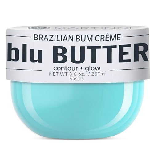 Martinni Brazilian Bum Cream ? 8.8oz | Cellulite Booty Cream for Firming, Hydrating & Contouring | Smoothing Body Butter with Brazil Nut, Shea Butter & Vita Blu Complex | Lifts, Tightens.