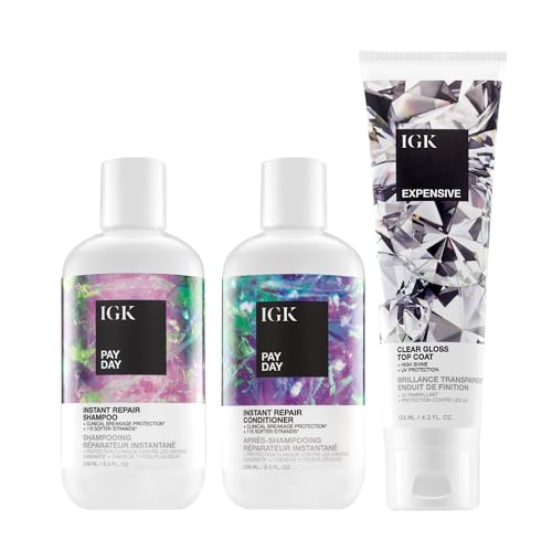Hair Repair Shampoo & Conditioner Set with Shine Treatment - Vegan & Cruelty-Free