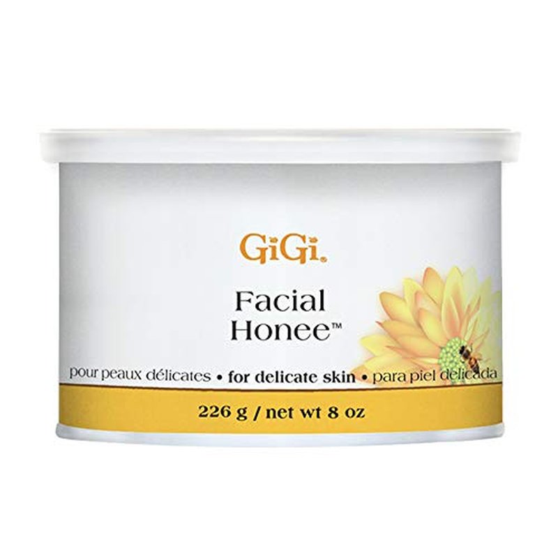 GiGi Facial Honee Wax - Hair Removal Wax for Face and Sensitive Skin, 8 oz