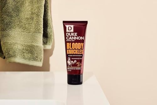 Duke Cannon Bloody Knuckles Hand Balm 3 oz (Pack of 4) – Fragrance-Free, Non-Greasy