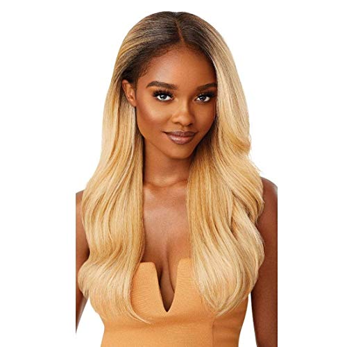 Outre Melted Hairline Lace Front Wig Kamiyah Jet Black - No Plucking, Deep Part, Baby Hairs