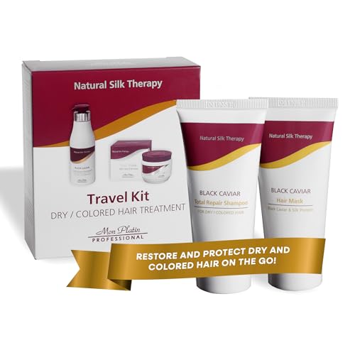Travel Hair Treatment Kit for Dry & Colored Hair with Silk & Caviar