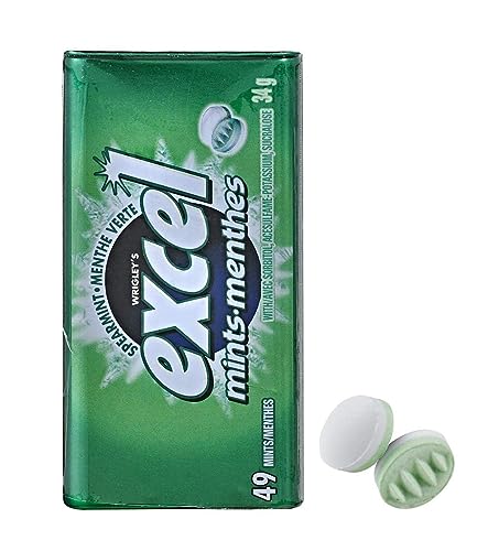 Spearmint Mints in 34g Tin - 8 Pack Fresh Breath Candy