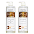 Vitamin C Face Wash 2 Pack - Gentle Hydrating Gel with Aloe Vera & Ferulic Acid