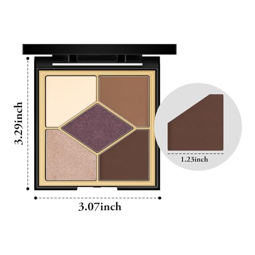 6 Pcs Shimmery Eyeshadow Highlights Pen Set with Brush and Blendable Cream Eye Shadow Stick for Women Eye Makeup Gift