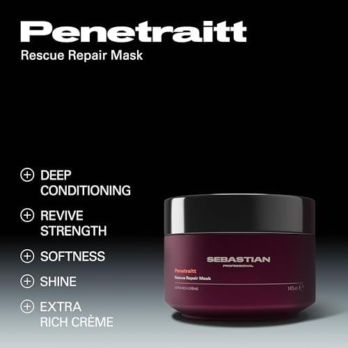 Sebastian Professional Penetraitt Deep Repair Hair Mask 4.9 Fl Oz - Restores Strength & Shine