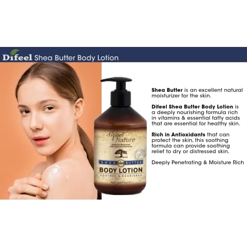 Difeel Organic Shea Butter Moisturizing Body Lotion