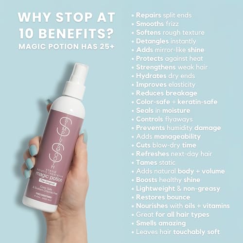 Magic Potion Leave-In Conditioner & Detangler Spray - 8.5 oz - Hair Smoothing & Frizz Control