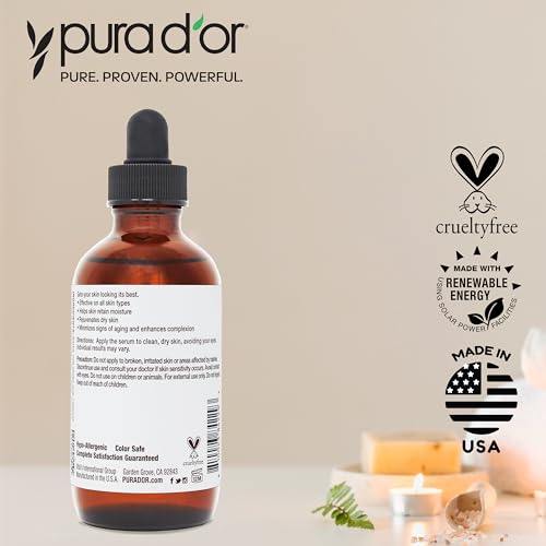 Hyaluronic Acid Facial Serum for Deep Hydration 3.3oz Pack of 2 – Skin Plumping & Anti-Aging