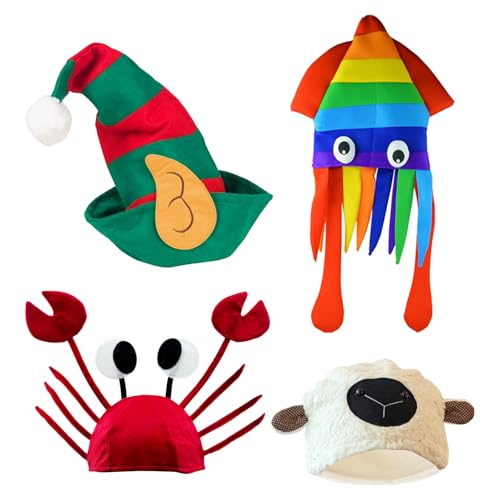 Assorted Funny Party Hats Set for Adults - Photo Booth Props