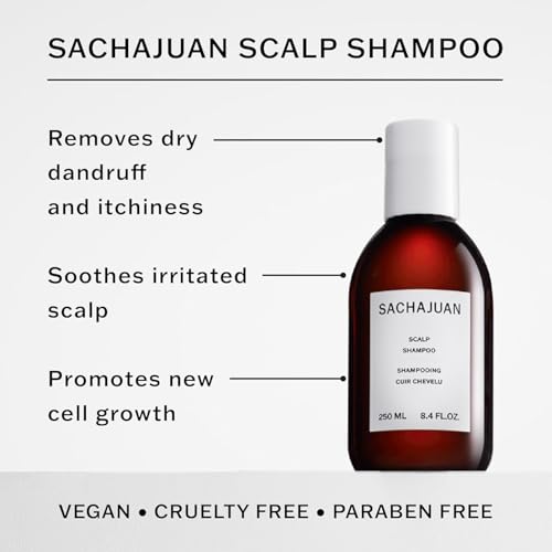Anti-Dandruff Scalp Shampoo for Dry & Flaky Scalp - 8.4 oz - Soothing Relief with Salicylic & Lactic Acid - Vegan & Cruelty-Free