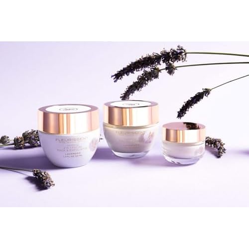 Fleurissent Soothing Facial Cream with Lavender ? Long-Lasting Hydration, 6-Flower Fusion, Antioxidant-Rich Botanicals, Supports Smooth & Healthy-Looking Skin, Nourishing & Moisturizing, 0.5FLOZ(15ML)