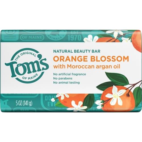 Tom's of Maine Natural Beauty Bar Soap, Orange Blossom With Moroccan Argan Oil, 5 oz.