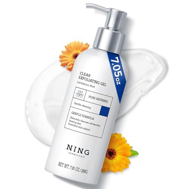 Exfoliating Face Scrub: Gentle Face Exfoliator Peeling Gel with PHA & AHA, Niacinamide - Chemical Exfoliant Peel Shot for Dead Skin Cells, Blackheads, Sebum Control & Pores Care 7.05OZ