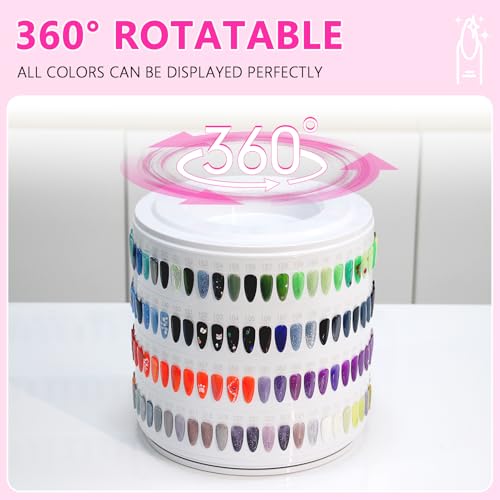 I¡¤B¡¤N G Nail Polish Display Book 200 Colors, Professional Nail Color Display Show Nails Sample Book (CS200)