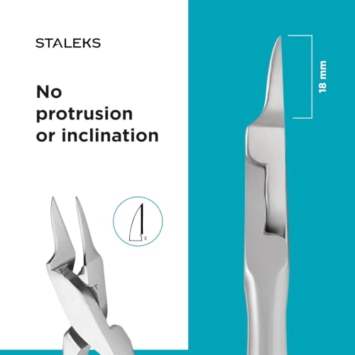 Staleks PRO Podo 30 Ingrown Toenail Nippers - 18mm Narrow Tip for Precise Toenail Trimming