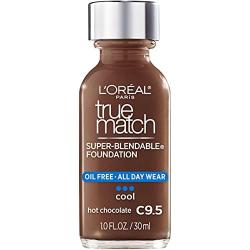 L¡¯Or?al Paris Makeup True Match Super-Blendable Liquid Foundation, Hot Chocolate C9.5, 1 Fl Oz,1 Count