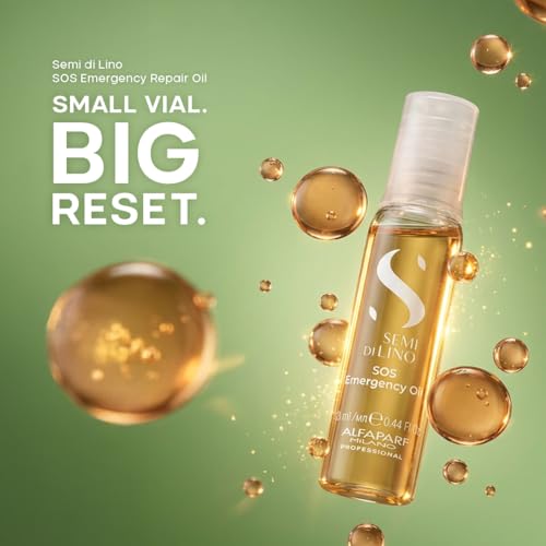 Semi di Lino SOS Emergency Hair Oil for Damaged Hair - Intense Repair & Shine