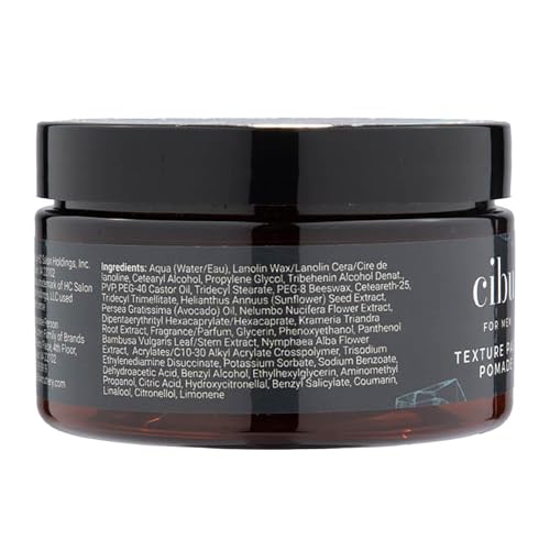 Men Texture Paste Pomade - Strong Hold & Definition - 4 oz - Messy, Sleek, Casual Styles - Variation of THIS listing