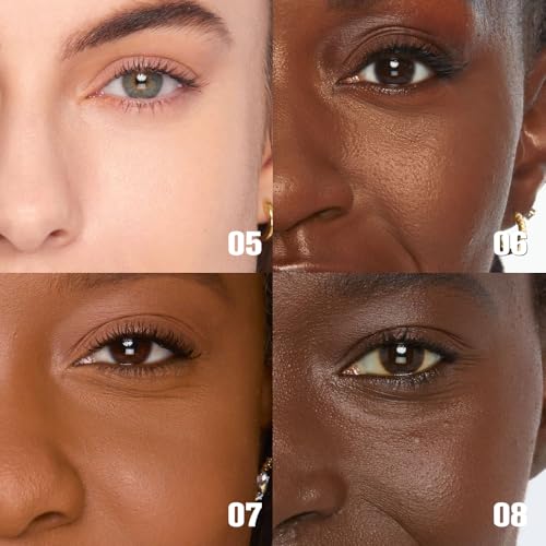 Black Mascara with Tower-Shaped Brush for Tiny Lashes, No Smudge and Long Lasting, Natural, No Clumping, Easy to Apply, Waterproof