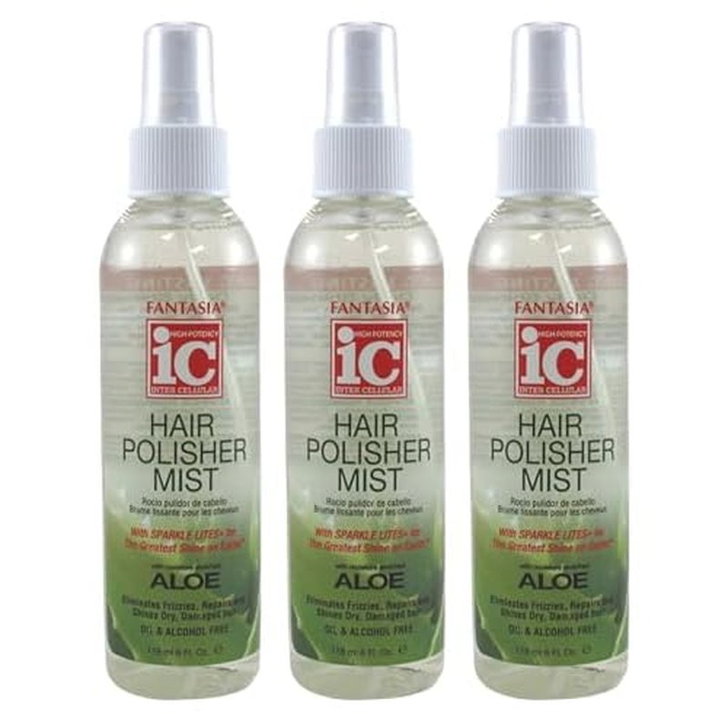 Fantasia Ic Hair Polisher Mist 6 Ounce Pump (177ml) (3 Pack)