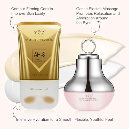Ycz AH-8 Neck Firming Cream & Red-Glow Electric Eye Care Set