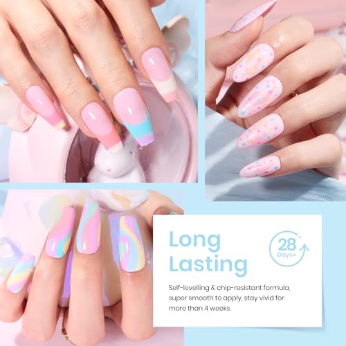 eetles Gel Nail Kit Easy Nail Extension Set 2 In 1 Nail Glue Gel Base with Pre Shaped Short Oval Almond Soft Gel Nail Tips Led Nail Lamp Acrylic Nail Clipper Gelly Nail Tips with jelly gel polish